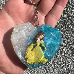 Belle Resin Keychain / Purse Charm